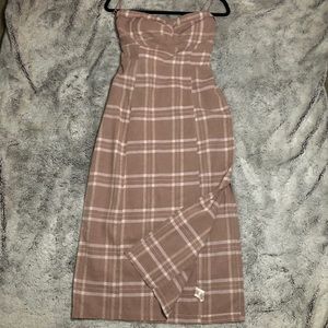 free people plaid dress.
